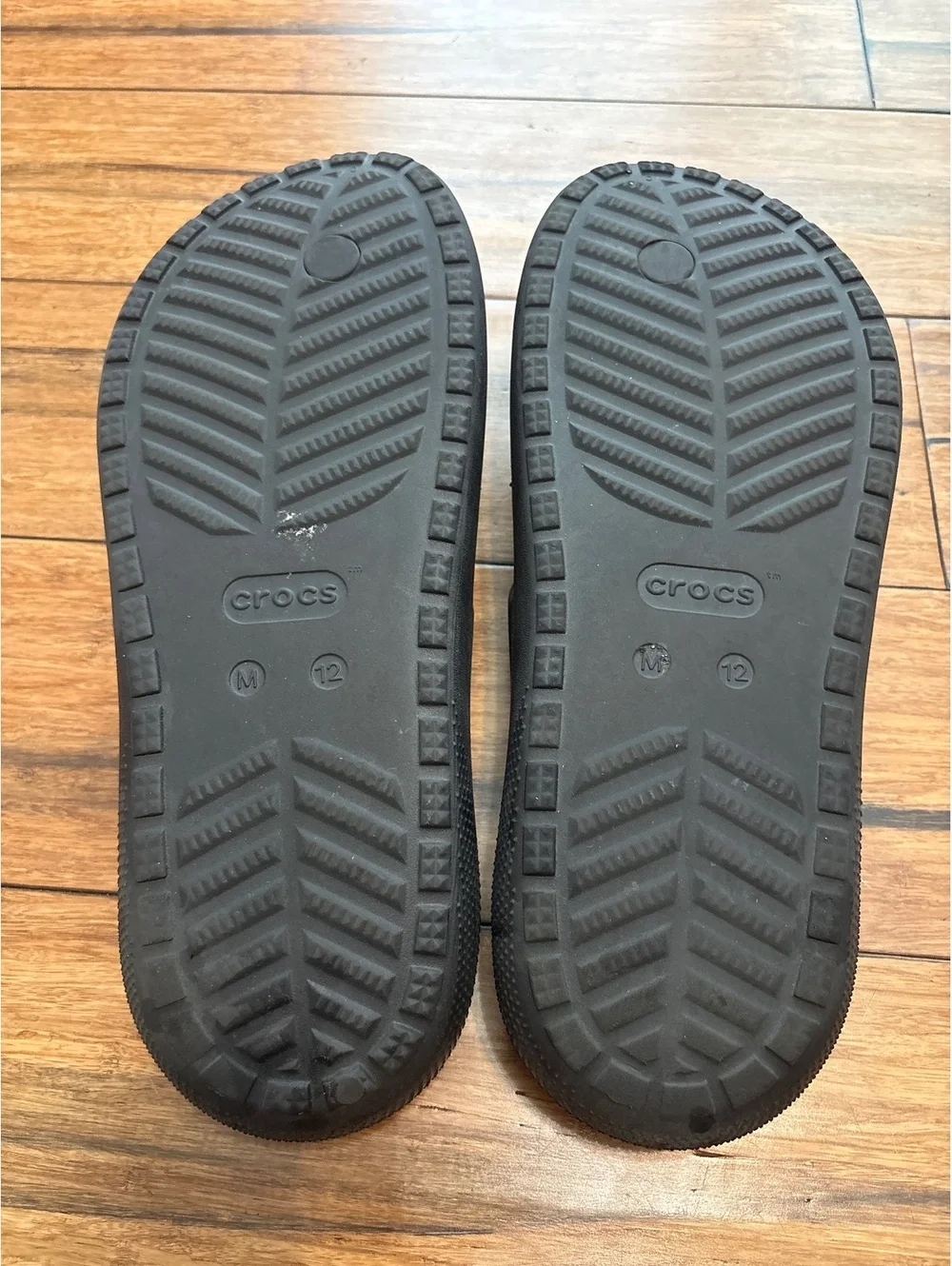 Crocs Mens Baya Size 12 Black Classic Comfort Flip Flop Sandals